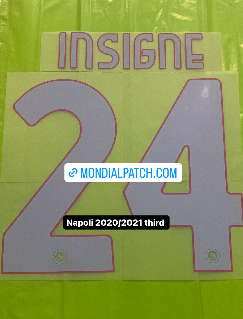 nameset Napoli 2020 2021  24 INSIGNE third ufficiale