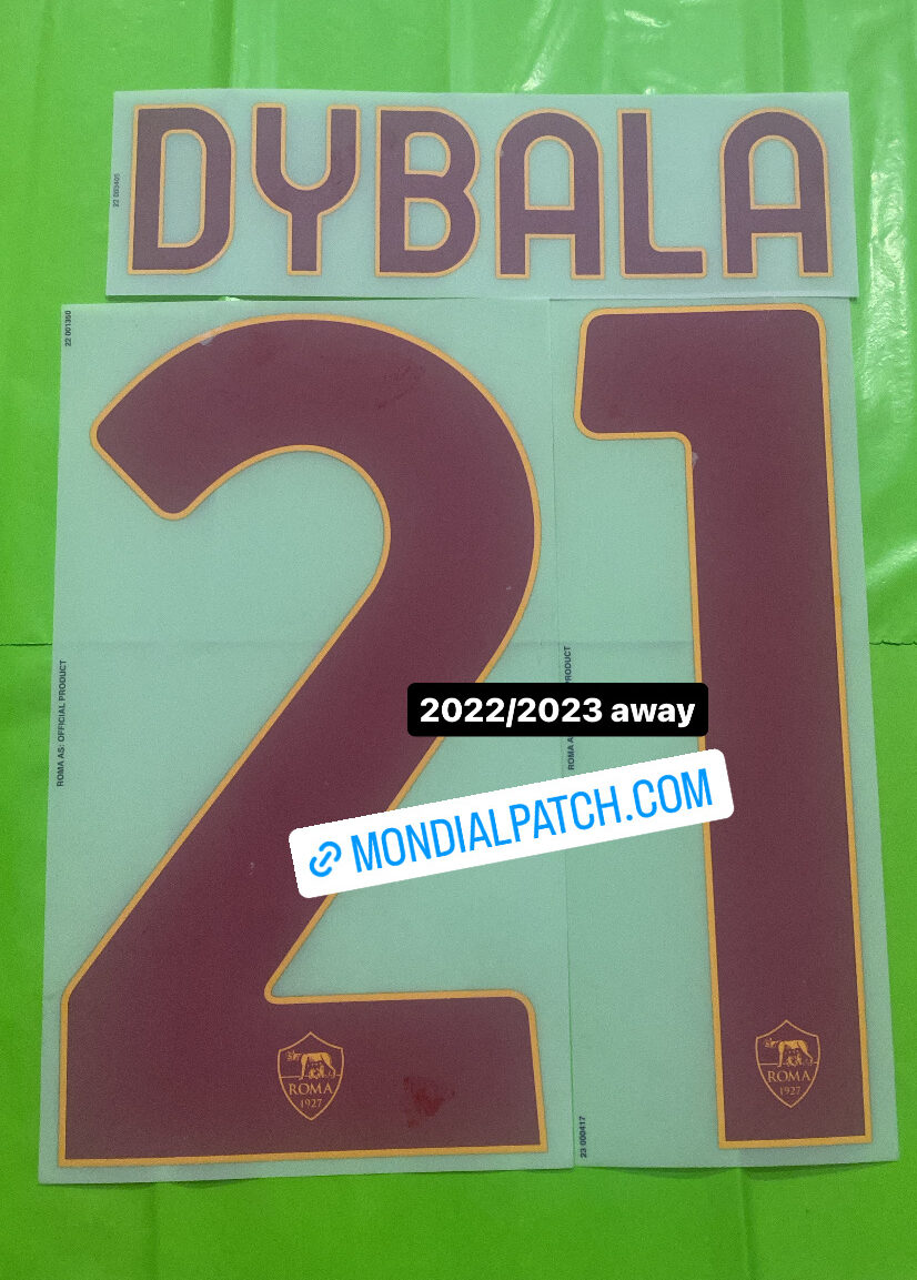 nameset Roma 2022 2023 21 DYBALA away ufficiale