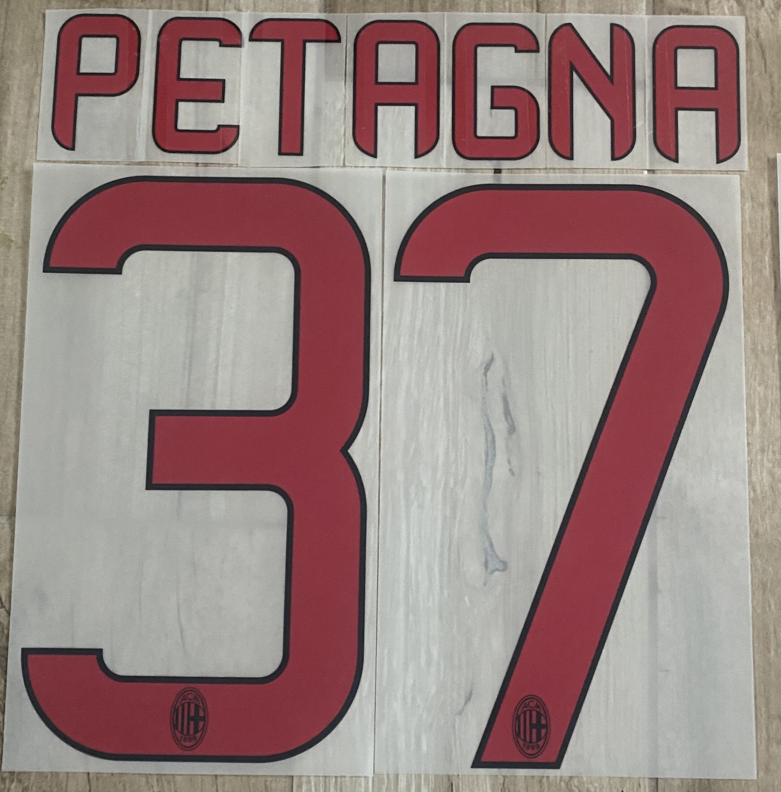 nameset Milan 2012 2014 37 PETAGNA ufficiale