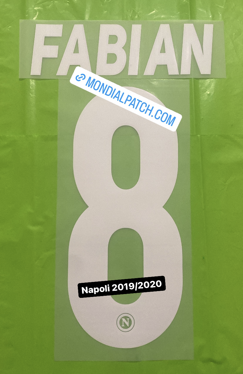 nameset Napoli 2019 2020 8 FABIAN ufficiale