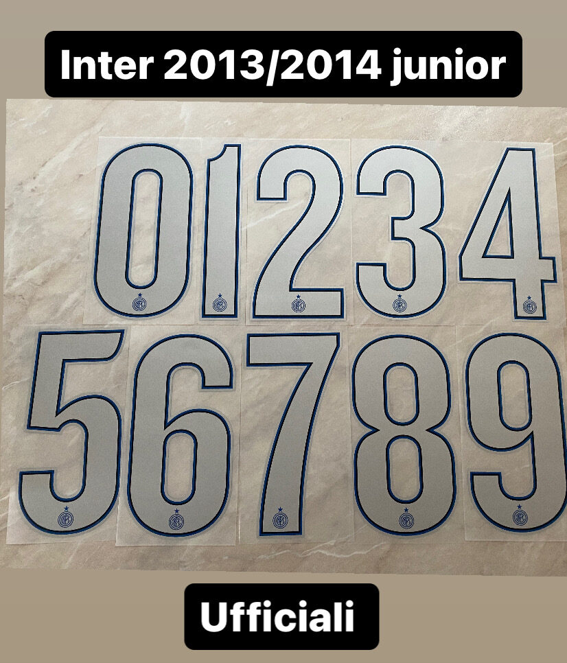 numero Inter 2013 2014 ufficiale per maglia bambino