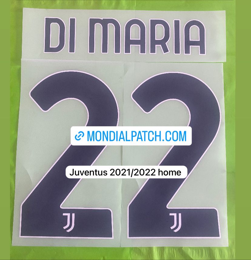 nameset Juventus 2021 2022  22 DI MARIA home ufficiale