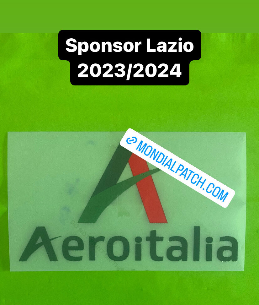 sponsor Lazio aeroitalia 2023 2024 away ufficiale