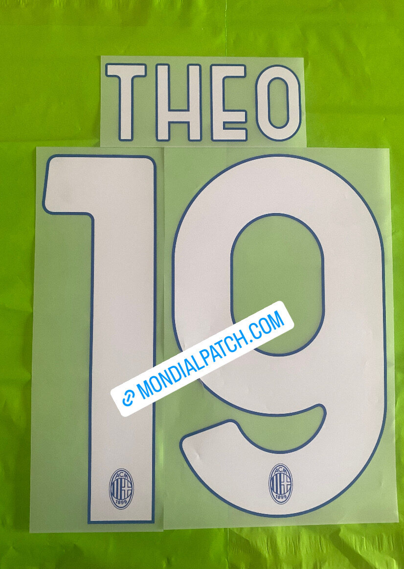 nameset Milan 2023 2024 19 THEO third ufficiale