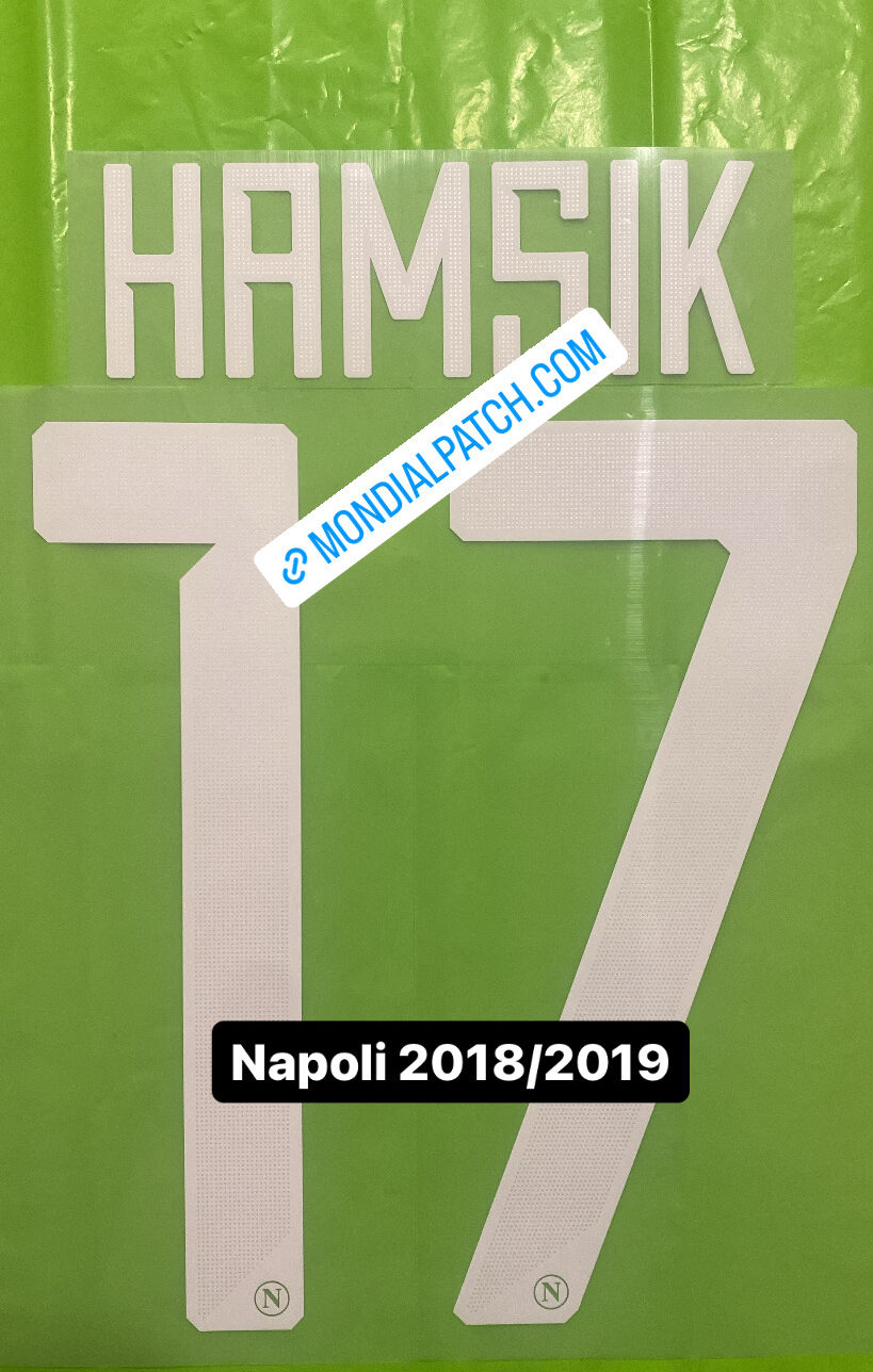 nameset Napoli 2018 2019 17 HAMSIK ufficiale