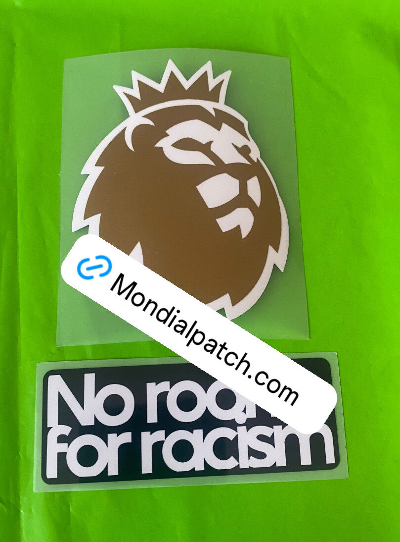 toppa patch premier 2023 2024 + no racism vincente win coppia