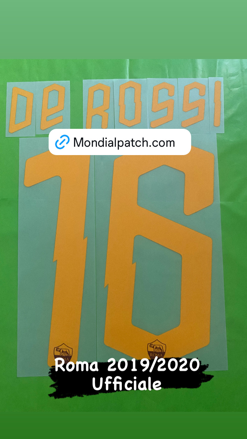 nameset Roma 2019 2020 18 DE ROSSI ufficiale