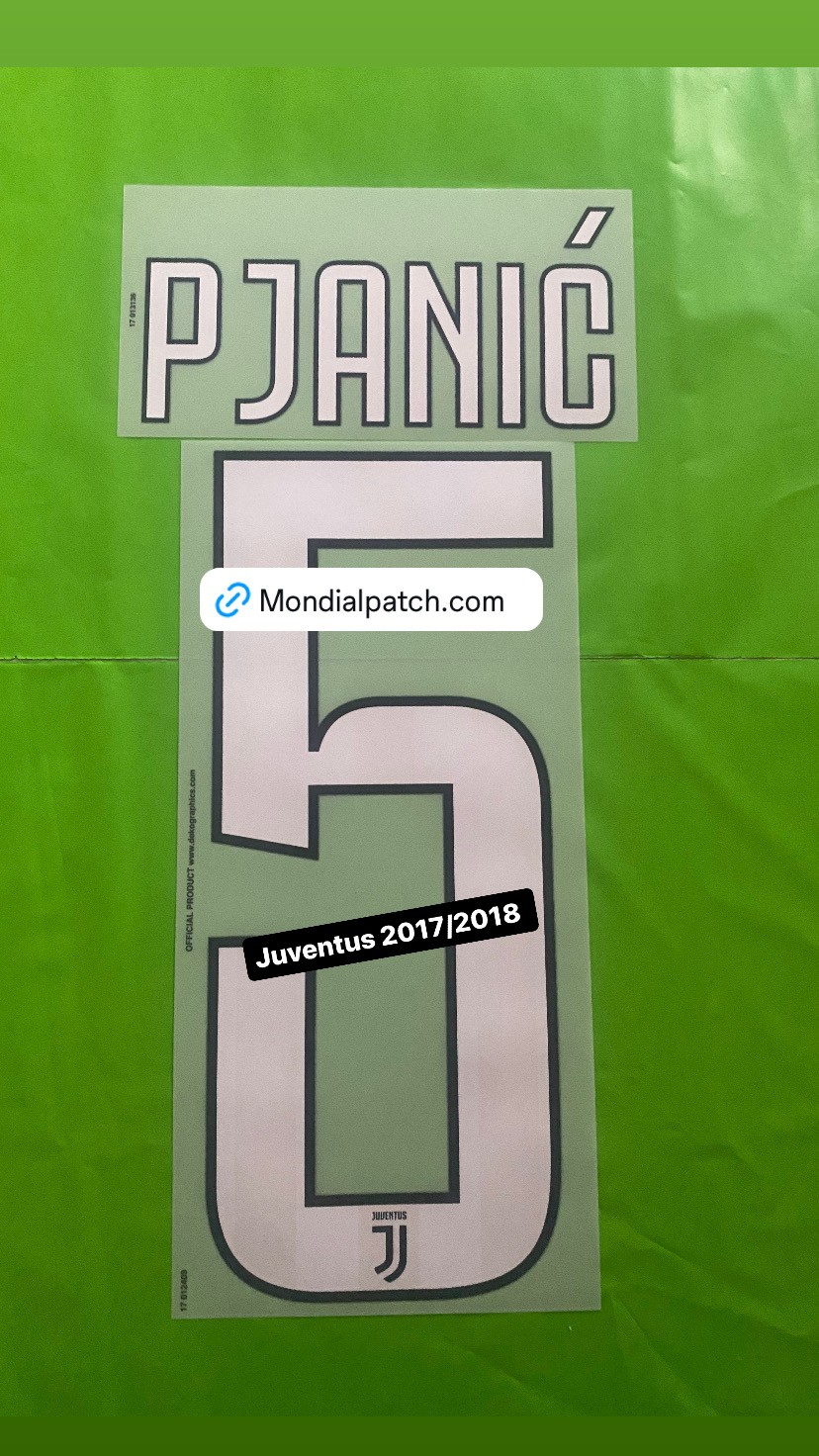 nameset Juventus 2017 2018 5 PJANIC ufficiale