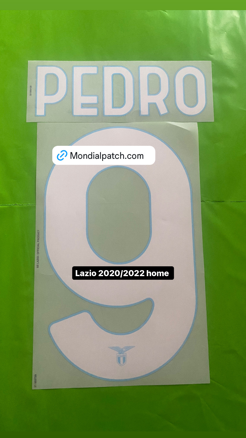 nameset lazio 2020 2022  9 PEDRO home ufficiale