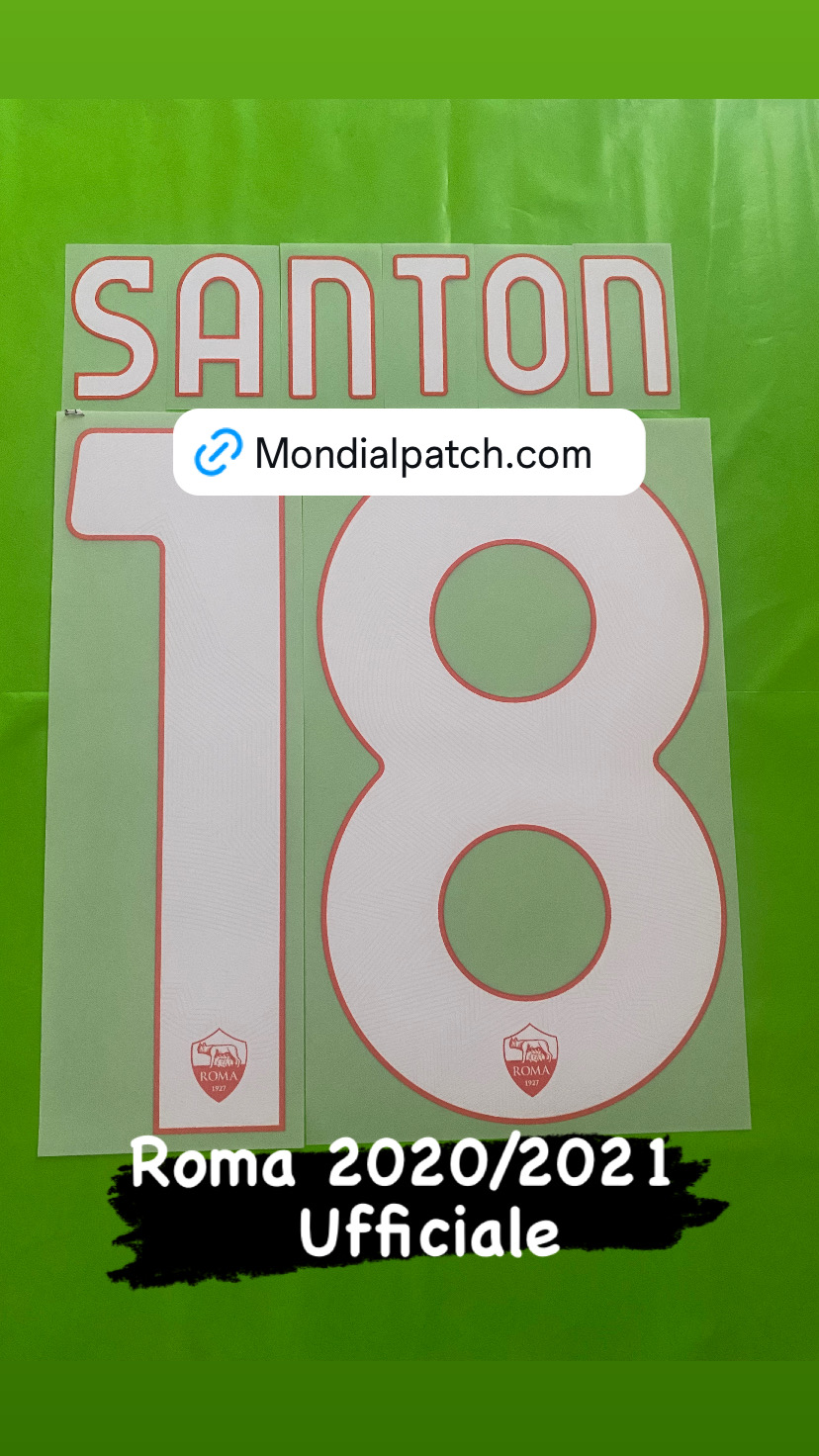 nameset Roma 2020 2021 18 SANTON ufficiale