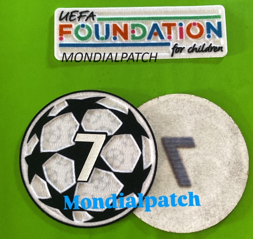 toppa patch uefa foundation 2024 2025 + 7 starball ufficiale