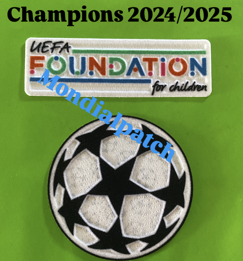 toppa patch uefa foundation 2024 2025 + starball ufficiale