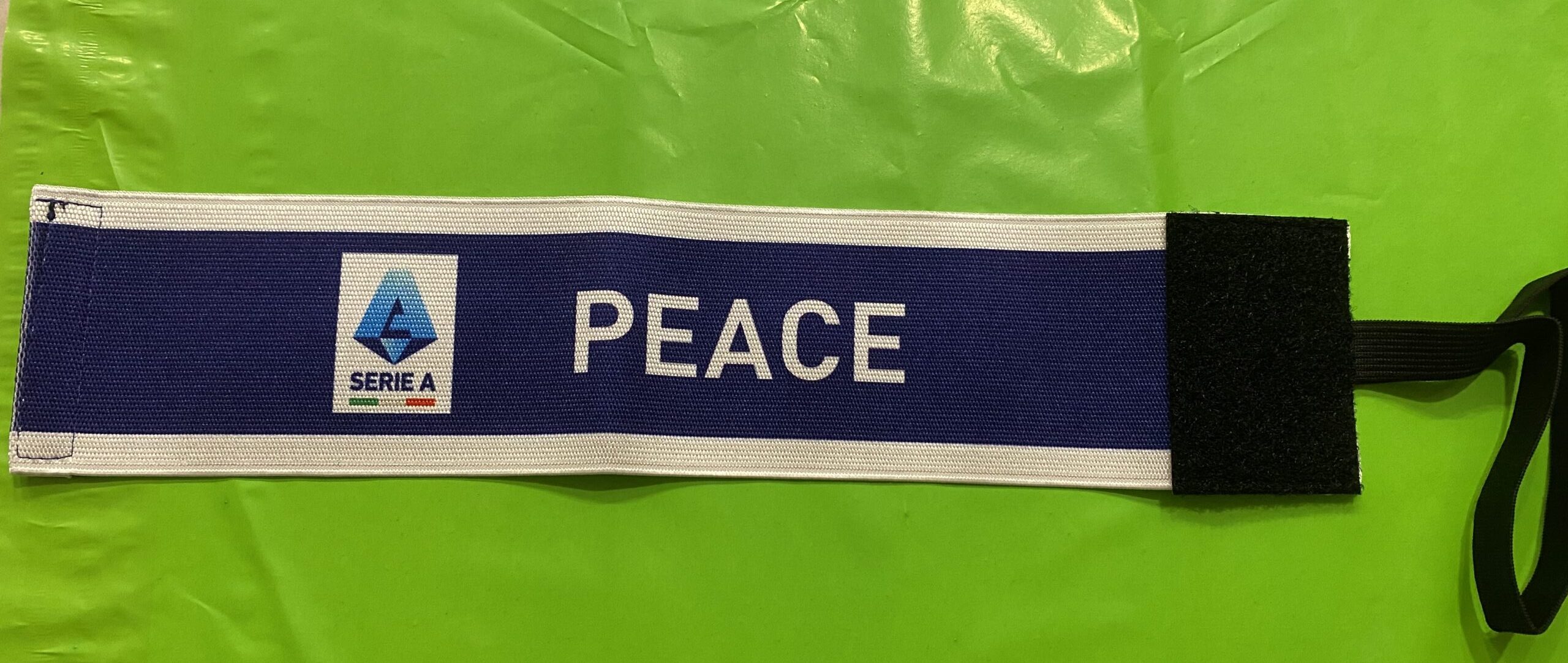 Fascia capitano serie a ufficiale peace blu