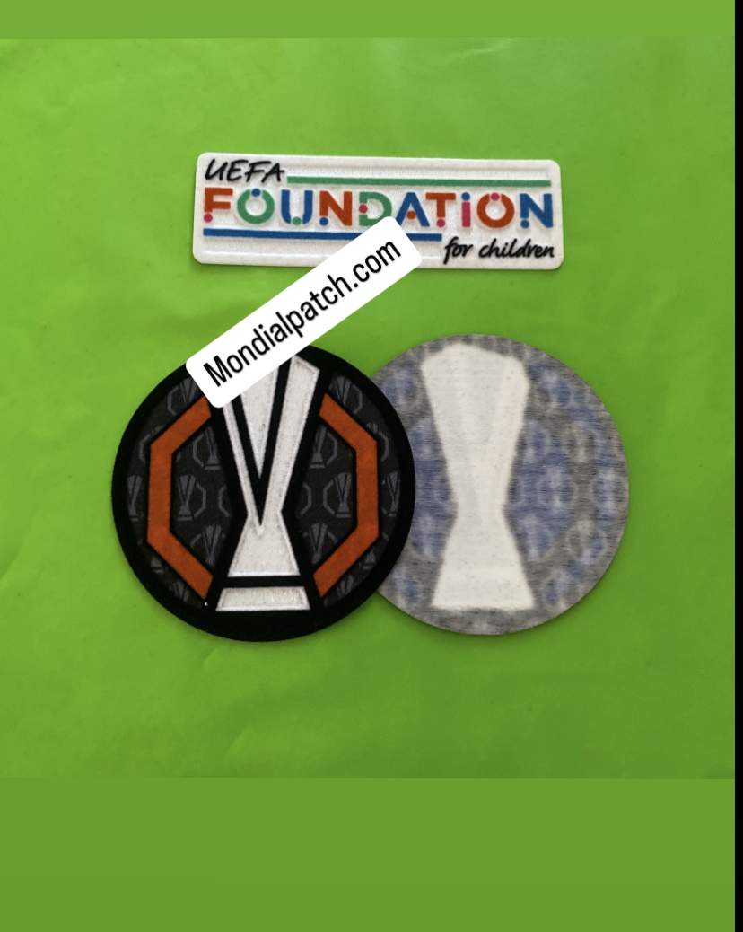 toppa patch uefa foundation 2024 2025 + europa league ufficiale