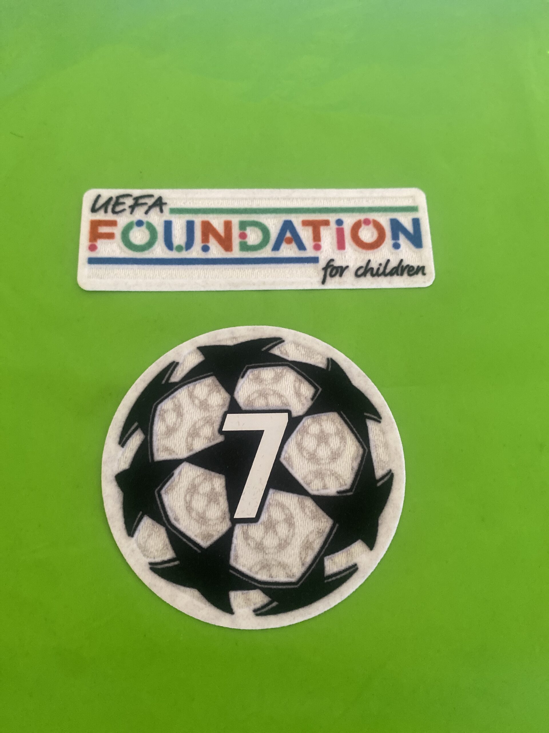 toppa patch uefa foundation 2021 2022 2023 2024 + 7 starball ufficiale