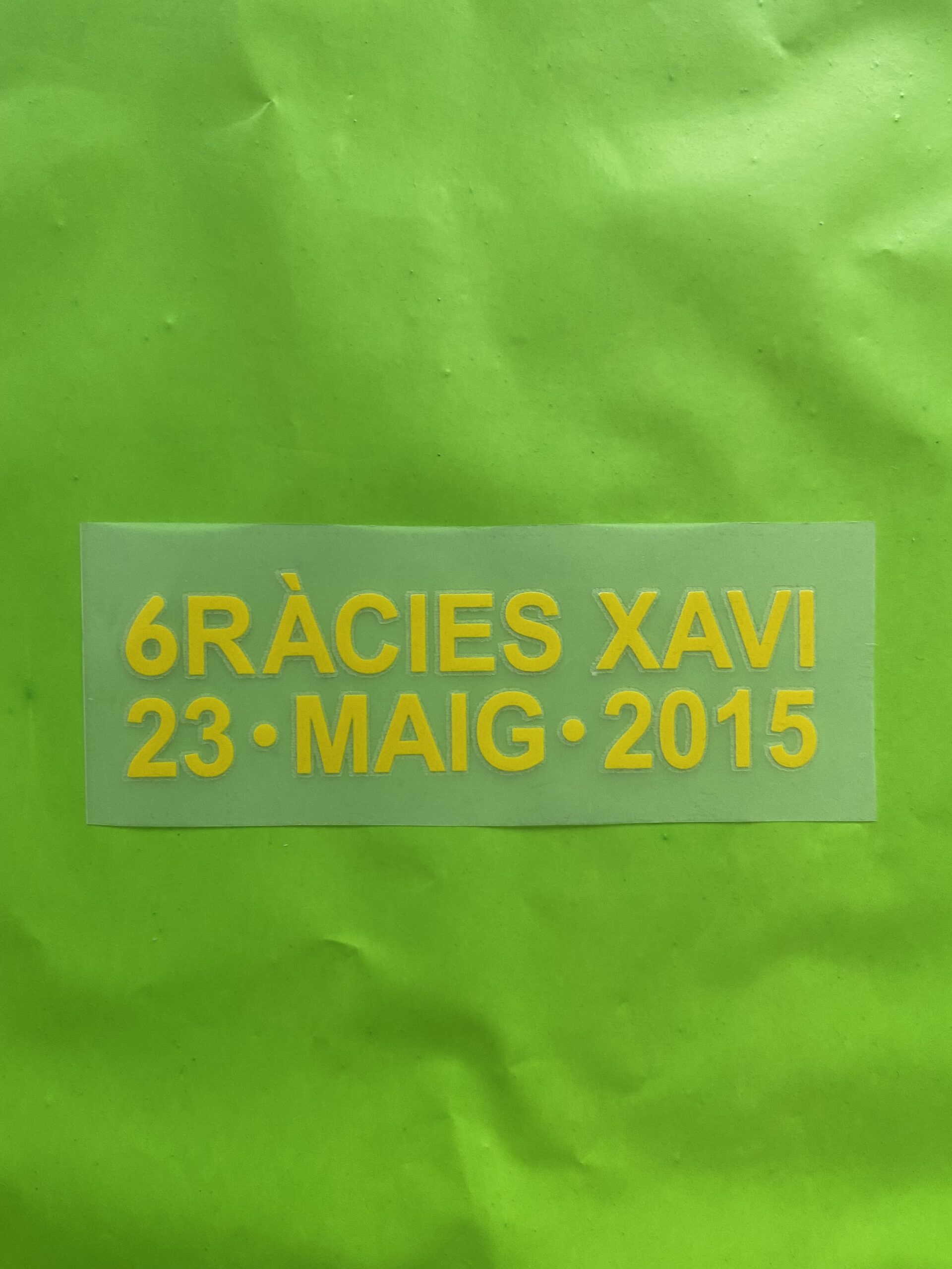 6RACIES XAVI 23 MAIG 2015 ADDIO AL CALCIO