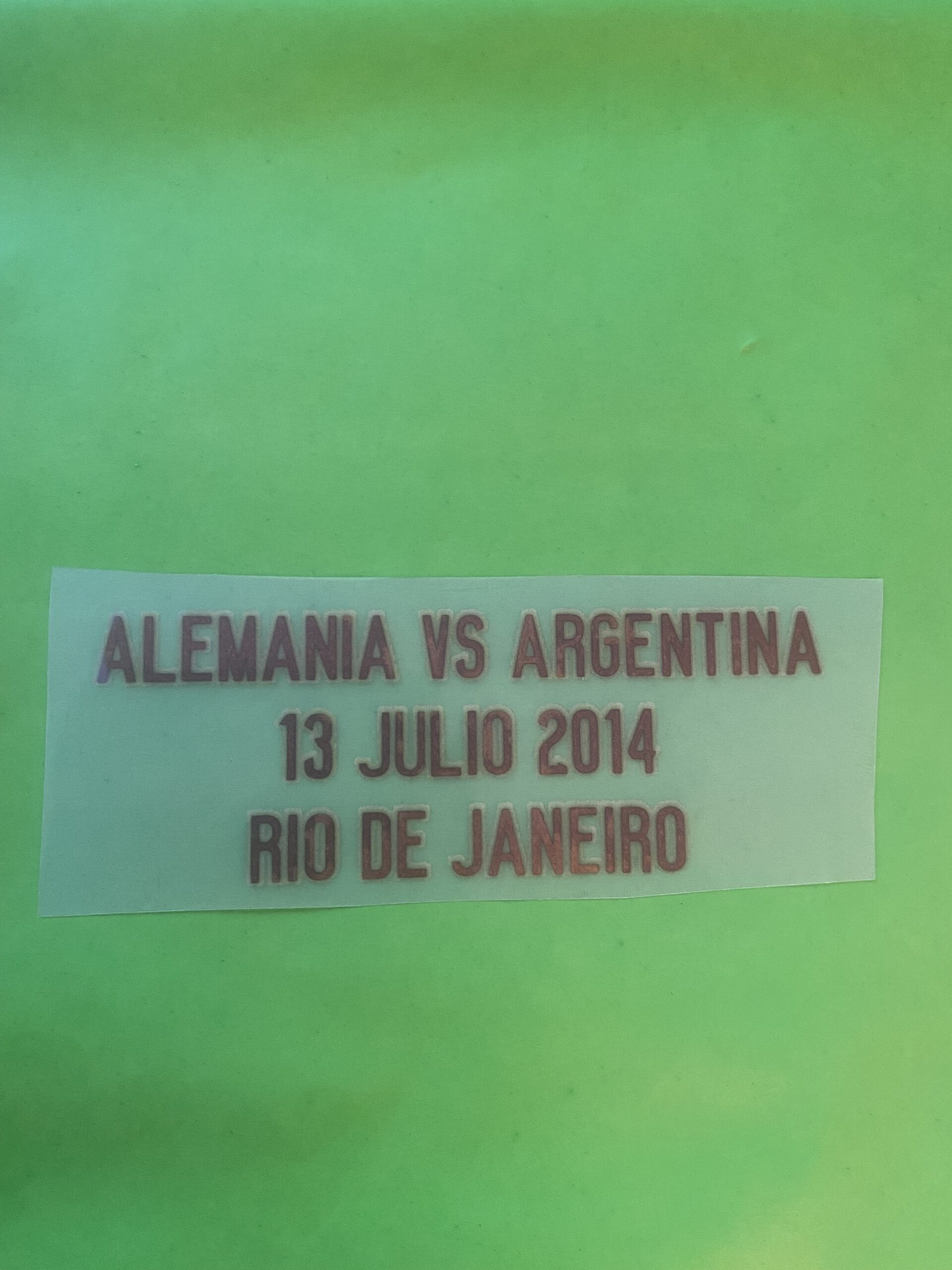 Alemania Argentina 13 julio 2014 finale mondiale world cup oro