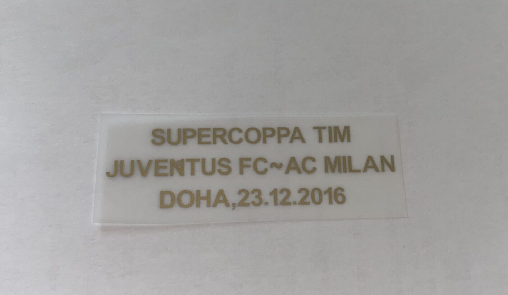 Supercoppa Tim Juventus Milan Doha 23 12 2016