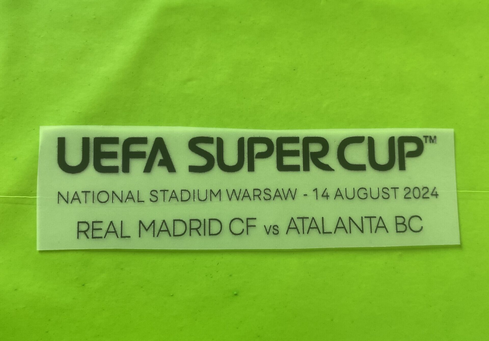 Uefa Supercup Real Madrid Atalanta 14 agosto 2024