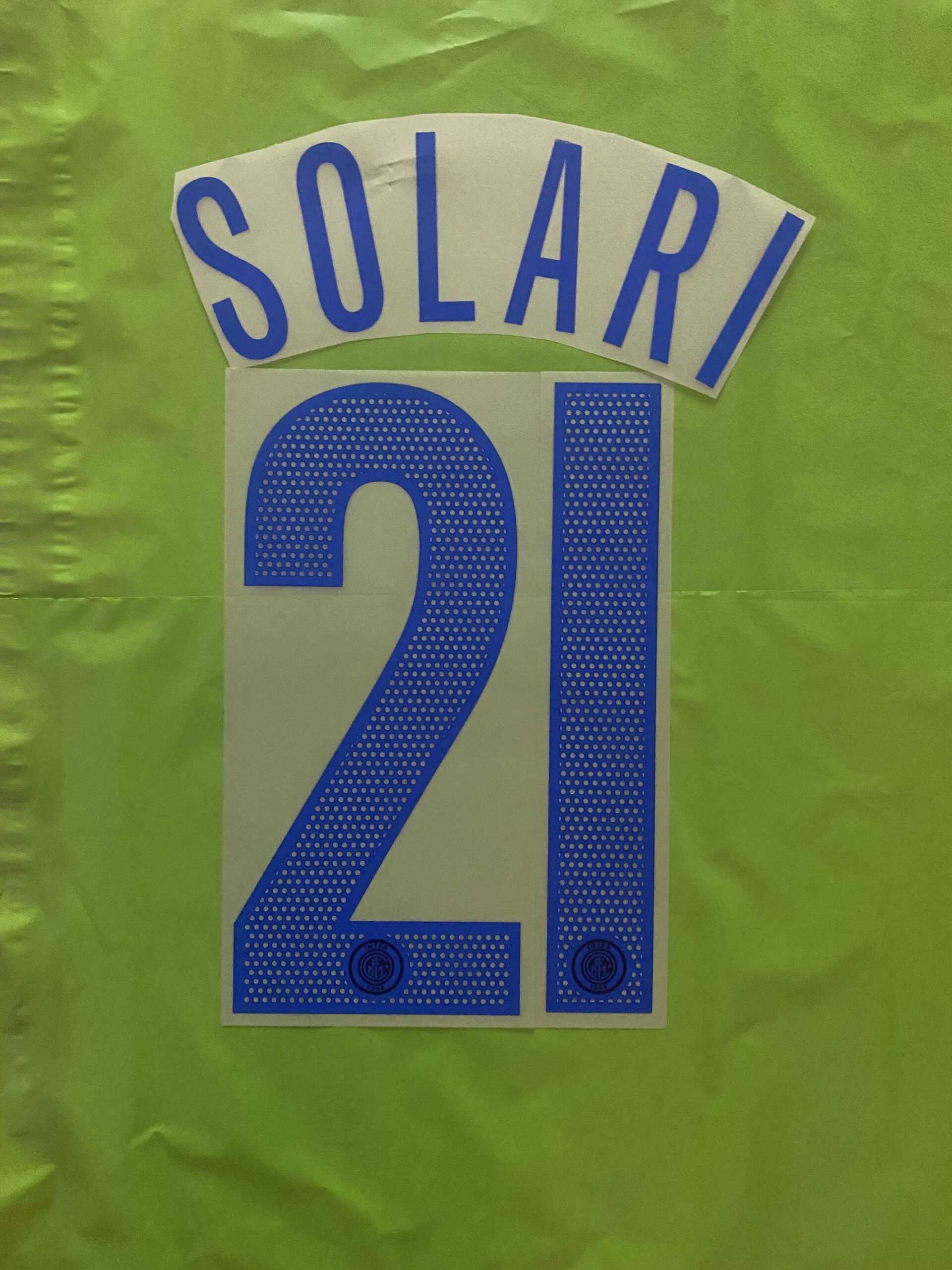 nameset inter 2004-2006 21 Solari blu away