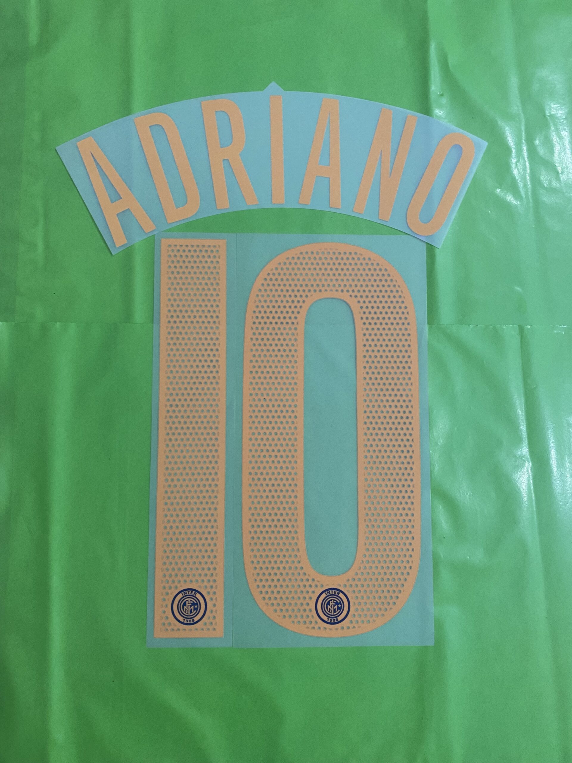 nameset inter 2004-2006 10 Adriano oro third
