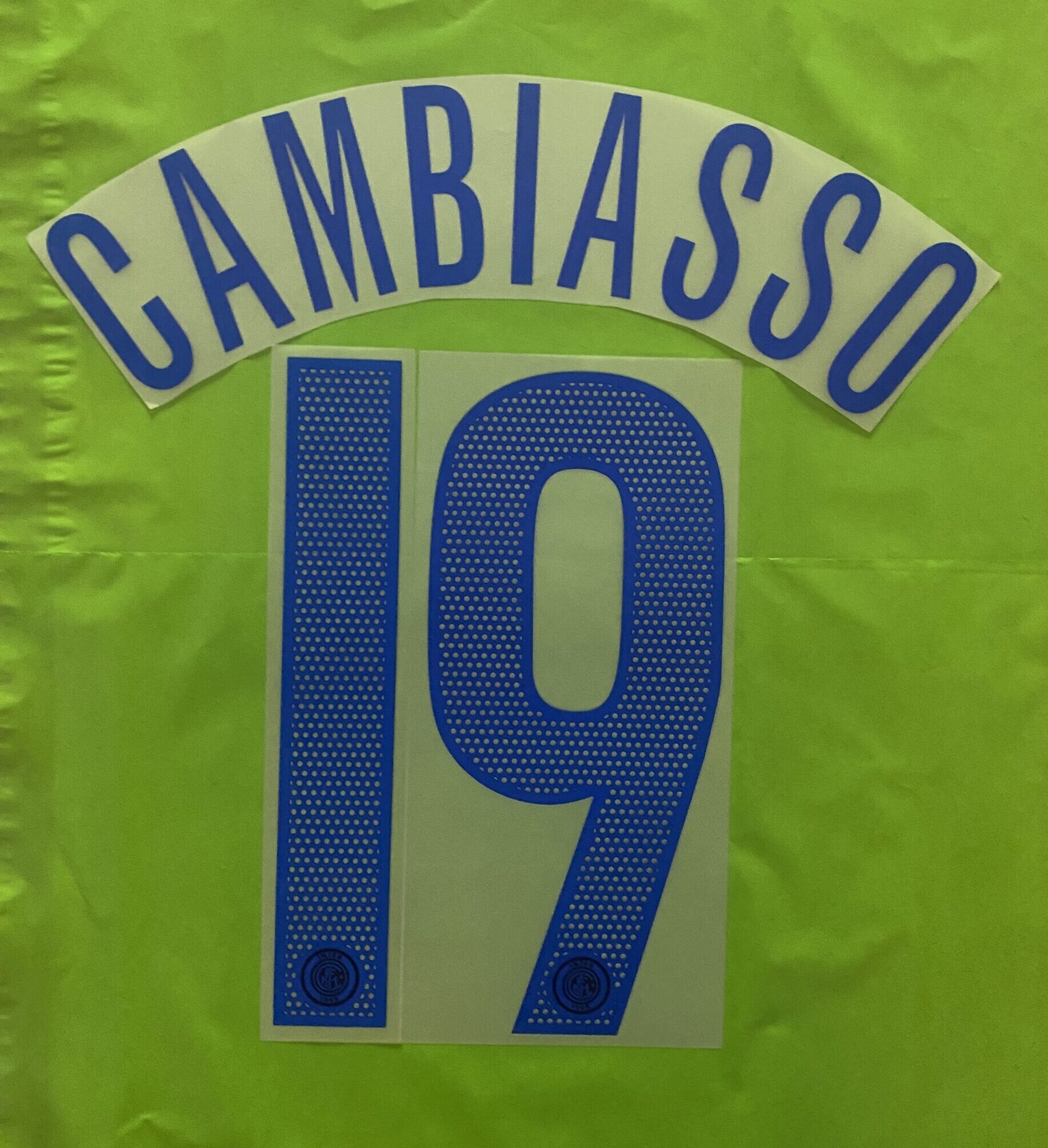 nameset inter 2004-2006 19 Cambiasso blu away