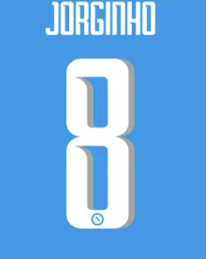 nameset Napoli 2016 2017 Europa 8 Jorginho bianco ufficiale