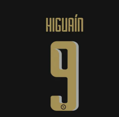 nameset Napoli 2016 2017 Europa 9 Higuain oro ufficiale
