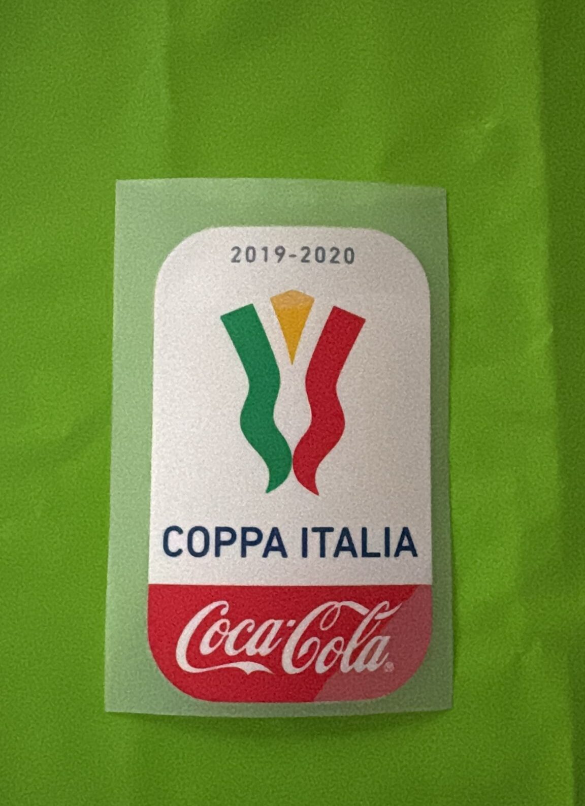 toppa patch coppa italia 2019 2020 coca cola ufficiale originale