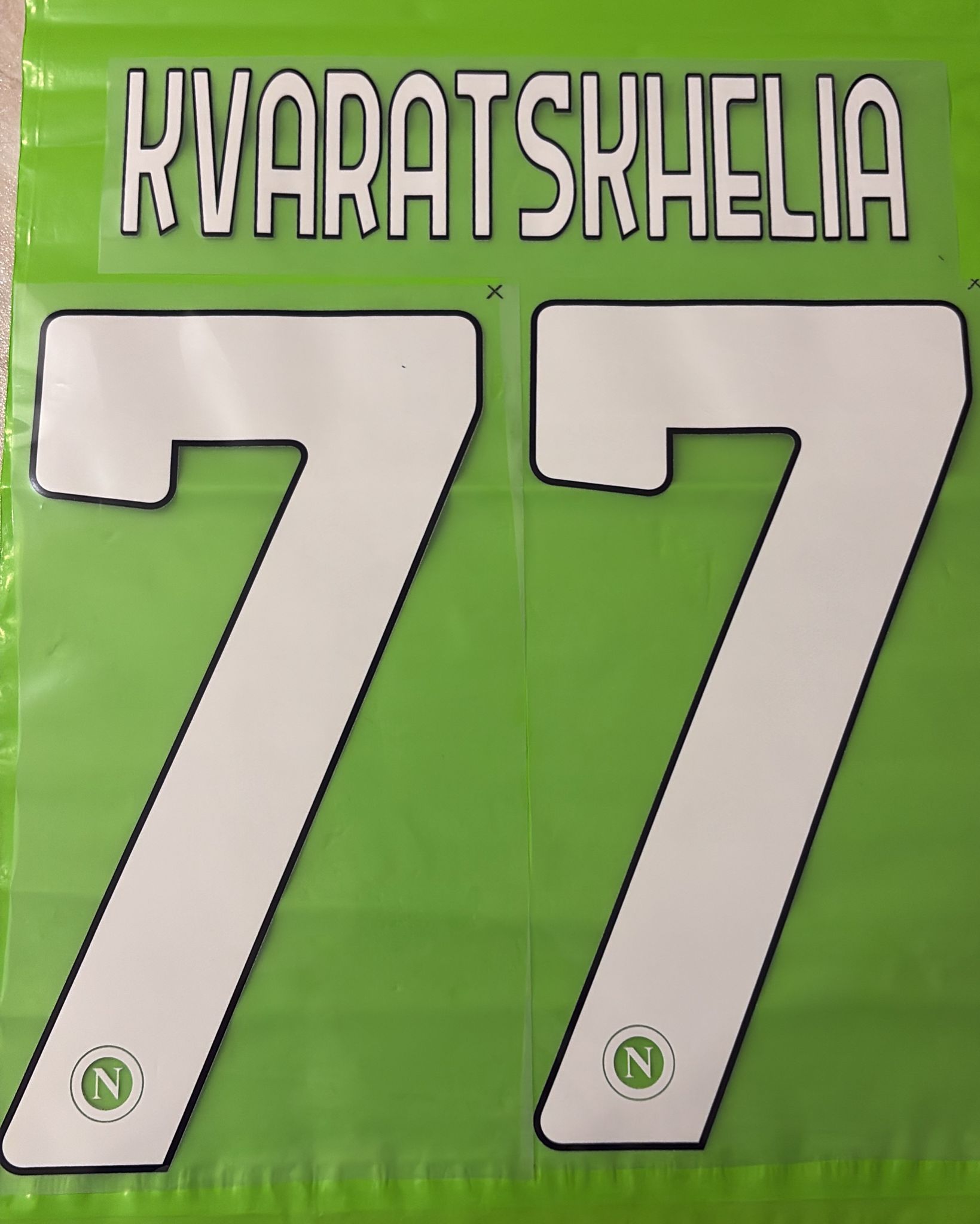nameset Napoli 2024 2025 77 KVARATSKHELIA home ufficiale
