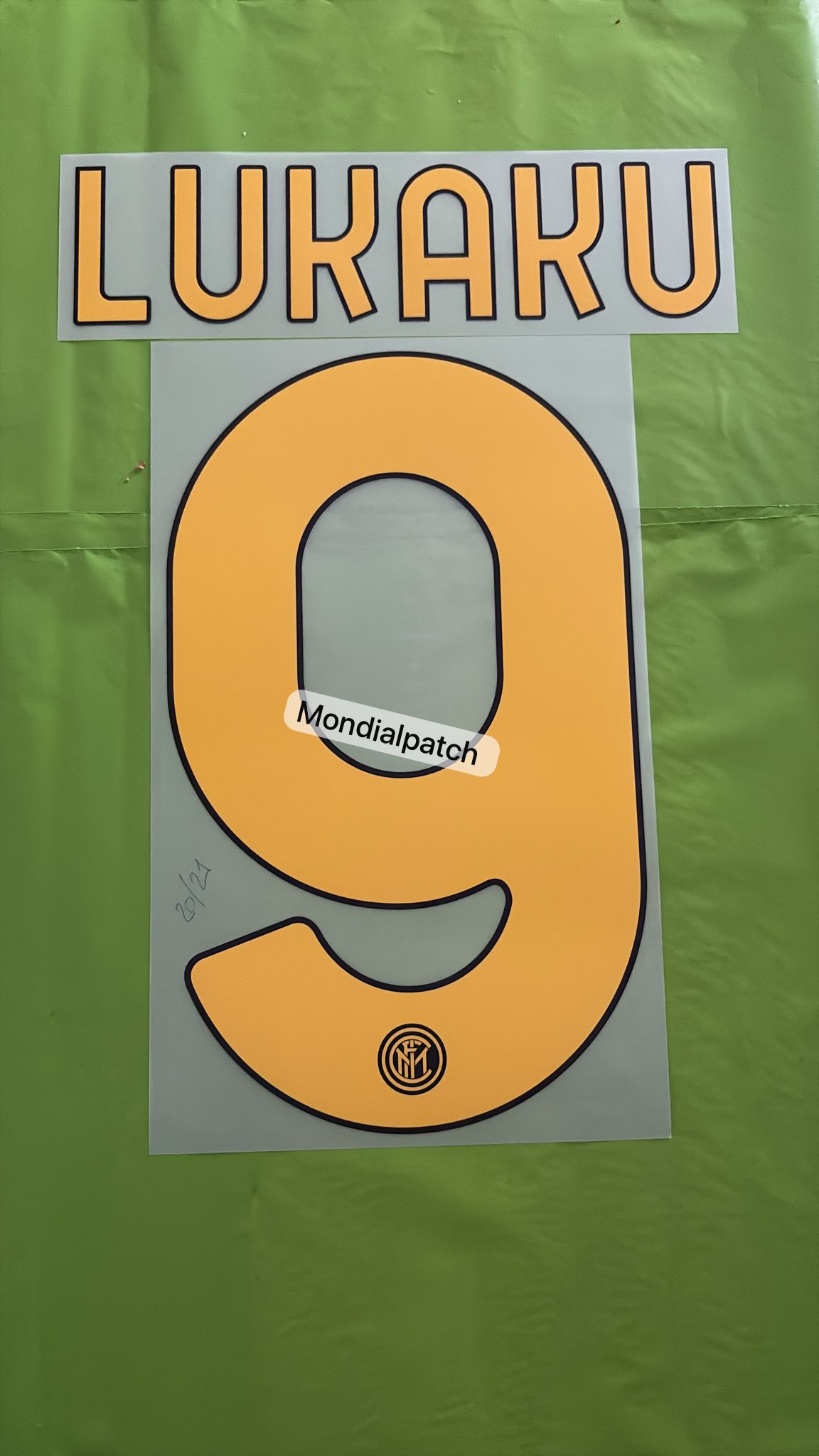 nome numero Inter 9 LUKAKU 2020 2021 third ufficiale