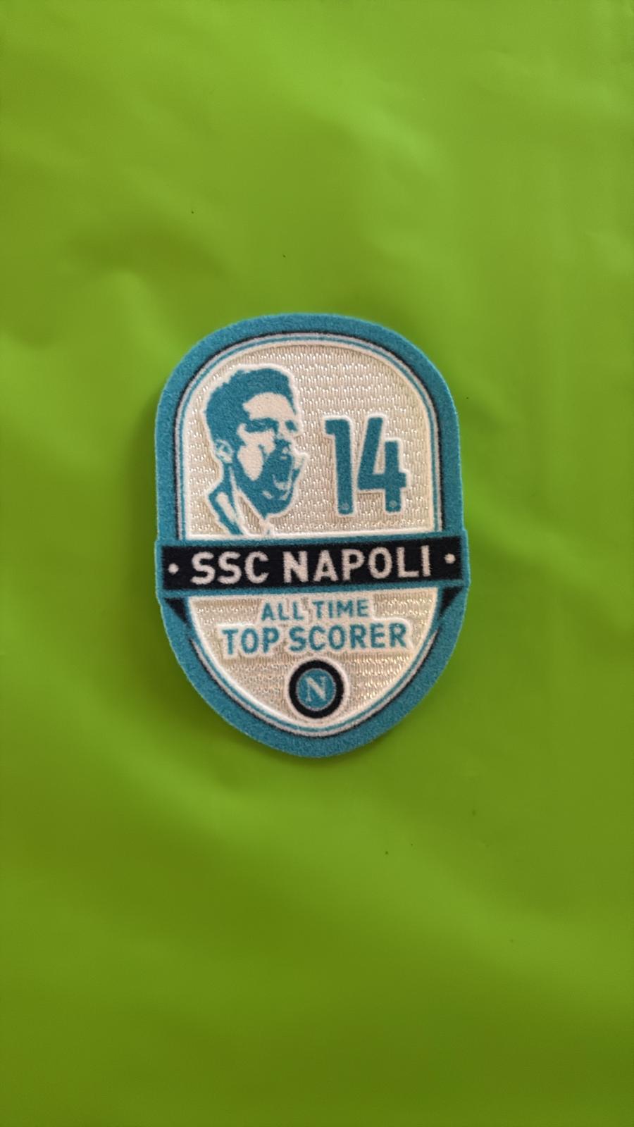 toppa patch Napoli all time TOP SCORER 14 MERTENS 2019 2020