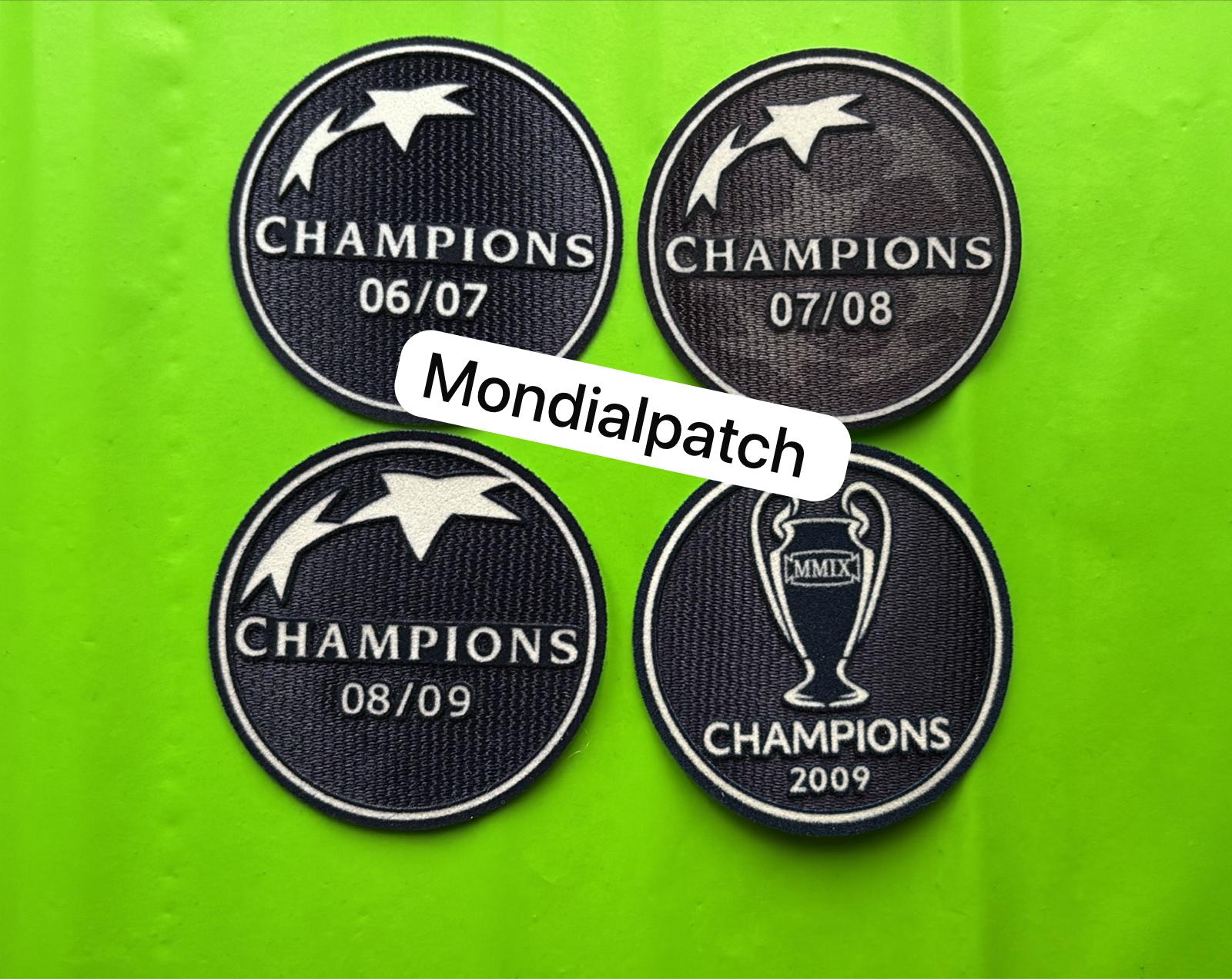 TOPPA PATCH WINNER CHAMPIONS LEAGUE WIN  2006 2007 2008 2009 1 pz