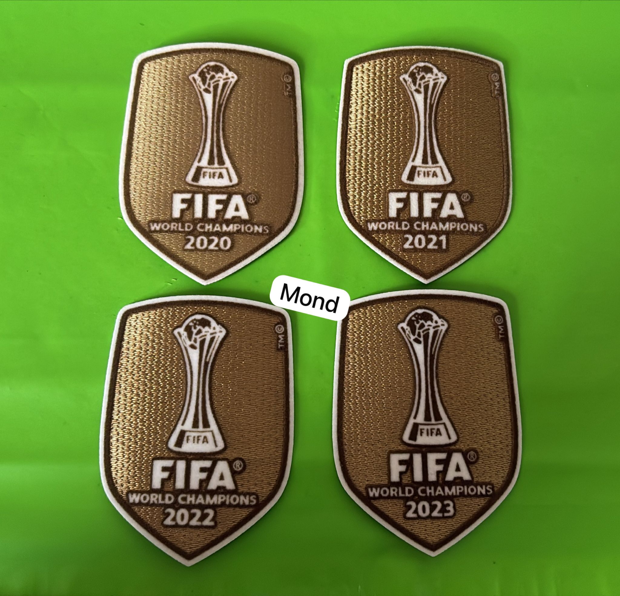toppa patch champions fifa world club 2020-2021-2022-2023 1 pz