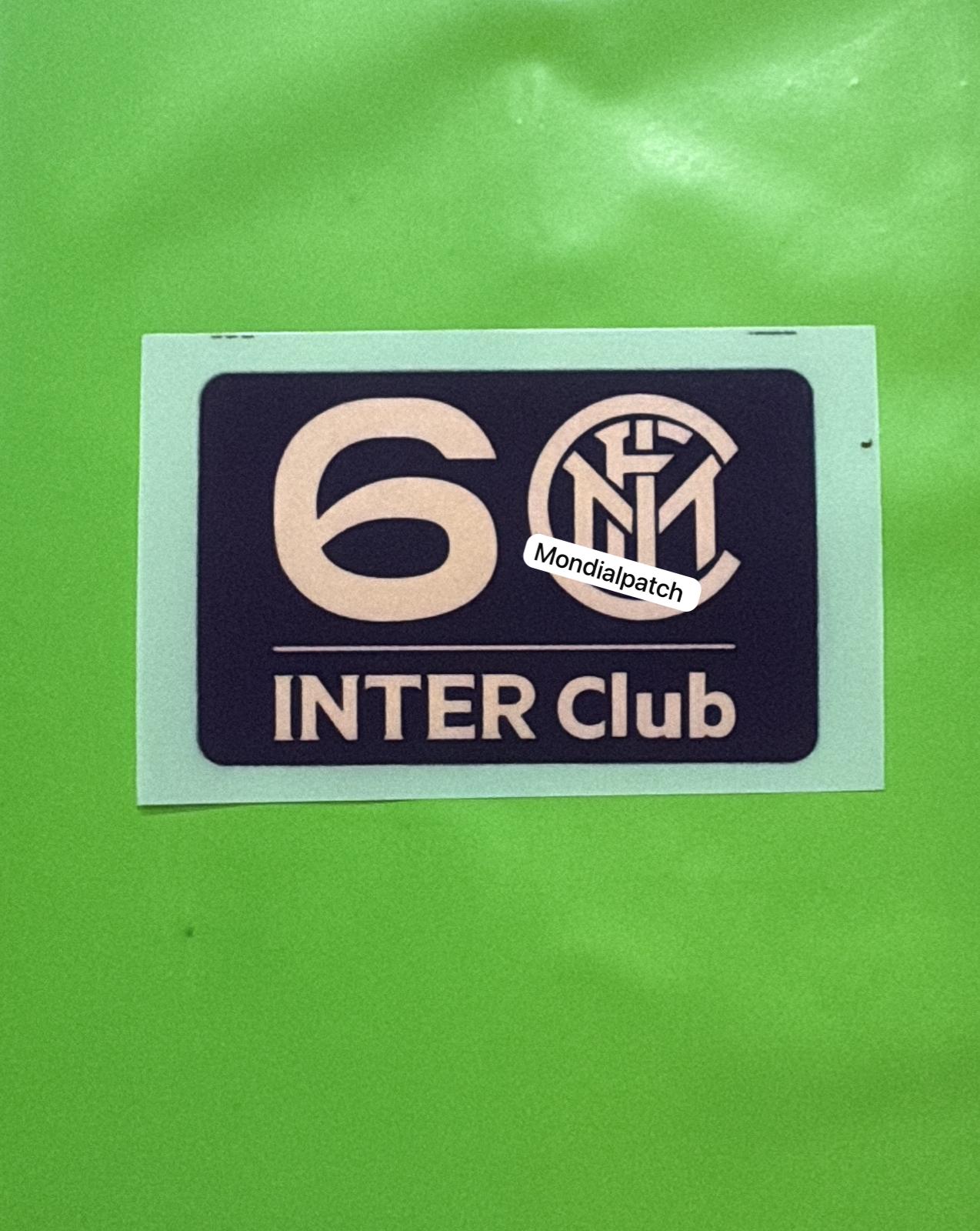 Toppa patch Inter 60 Anni Inter Club 2020 2021 termoapplicabile
