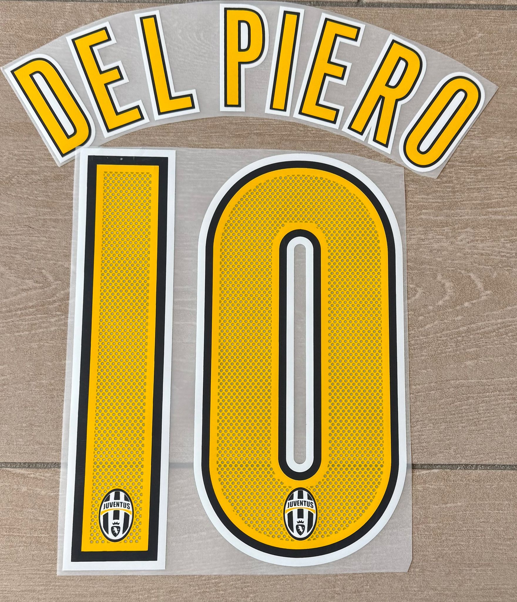 nome numero JUVENTUS 2004 2006 10 DEL PIERO versione vintage