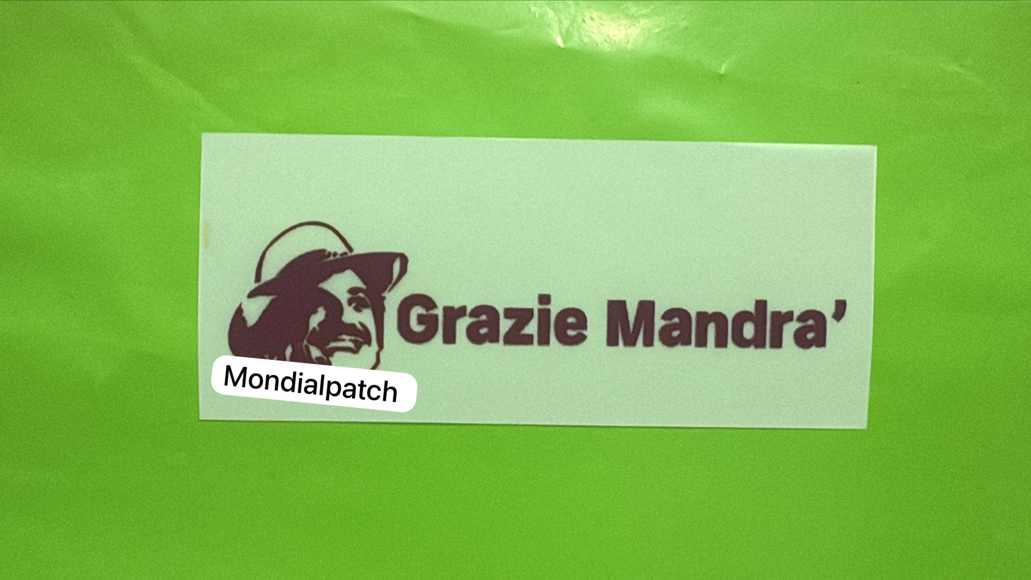 Toppa patch Roma 2020 Gigi Proietti Grazie Mandrà Commemorativa