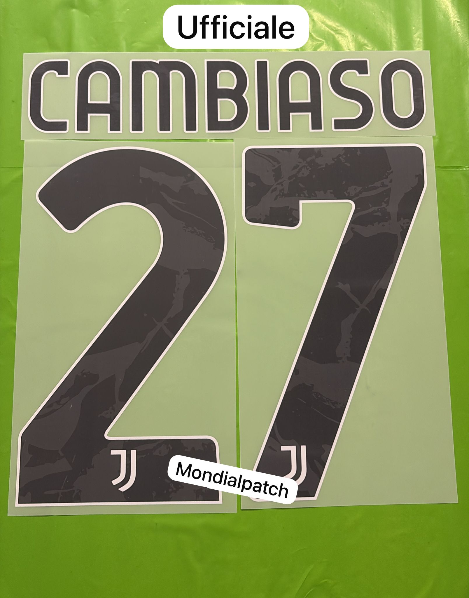 nameset Juventus 2024 2025 home 27 CAMBIASO ufficiale