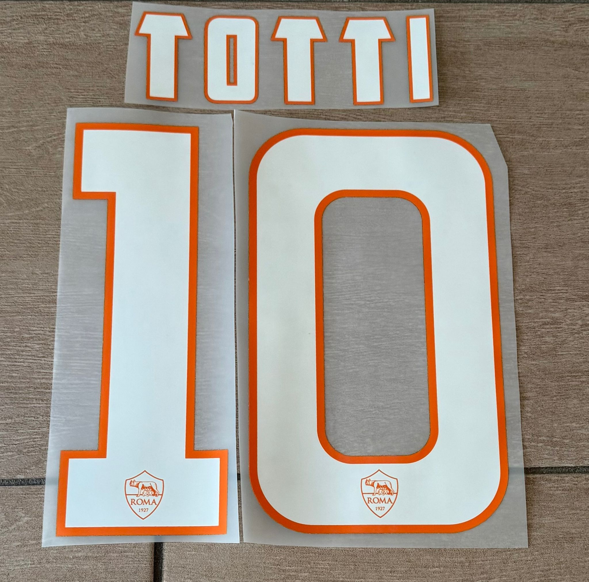 Nameset Roma 2014 2015 home 10 Totti versione vintage