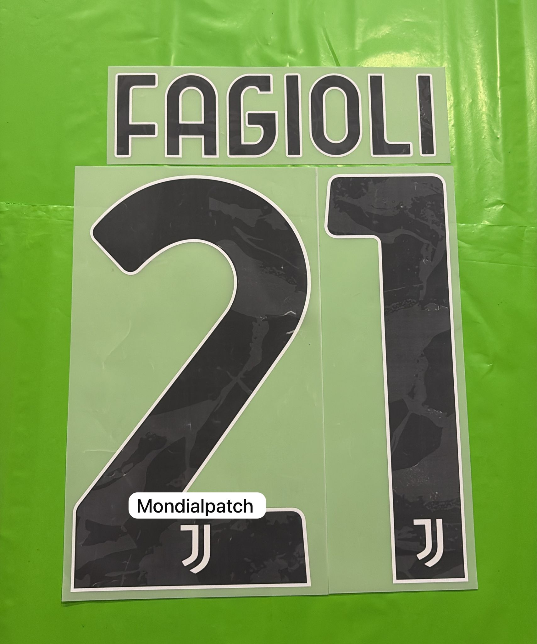nameset Juventus 2024 2025 home 21 FAGIOLI ufficiale