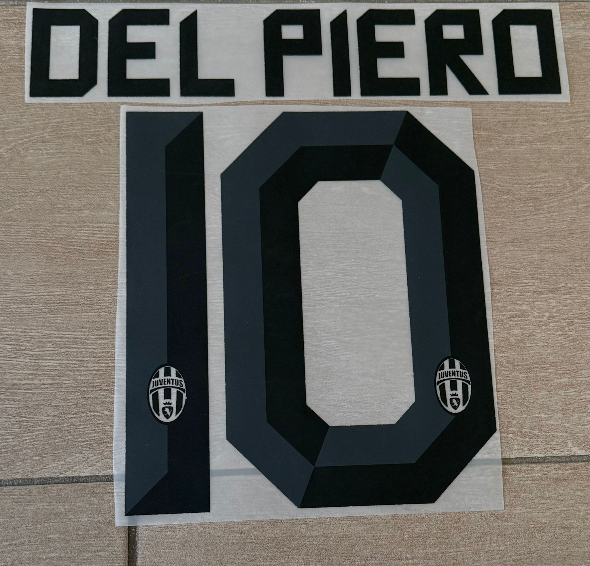 nome numero Juventus 2010 2011 away 10 DEL PIERO versione vintage