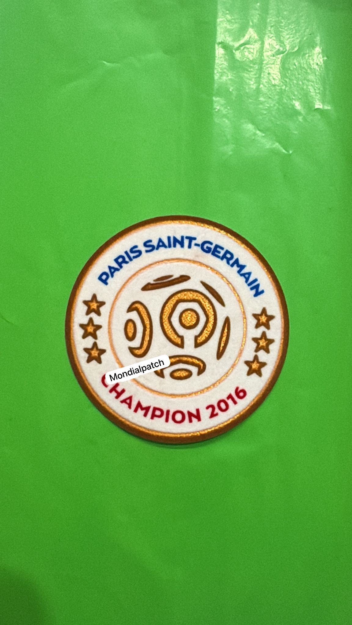 toppa patch Ligue 1 Champions 2016 Francia PSG termoapplicabile