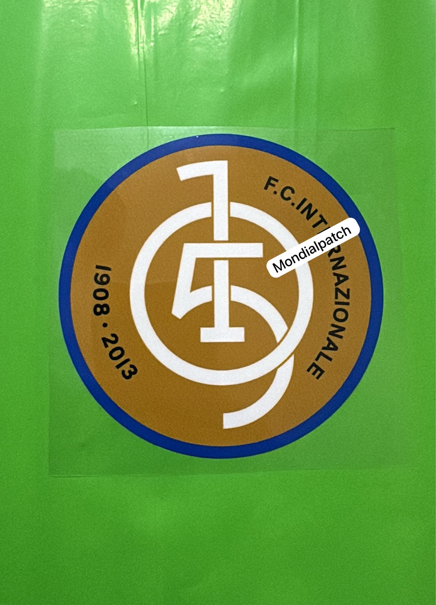Toppa patch Inter 105 anni vintage 2013 termoapplicabile