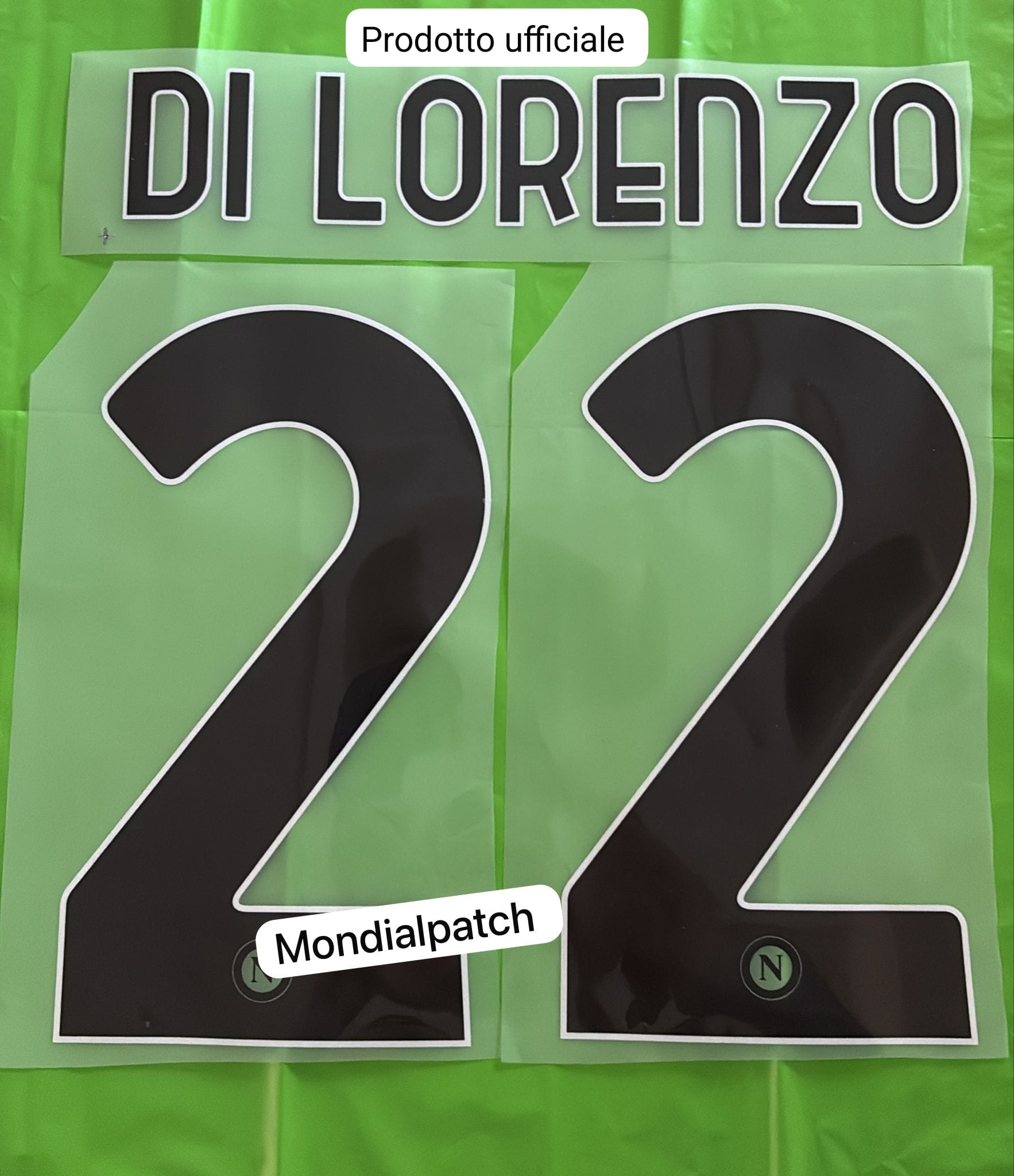 nameset Napoli 2025 2026 22 DI LORENZO away ufficiale originale