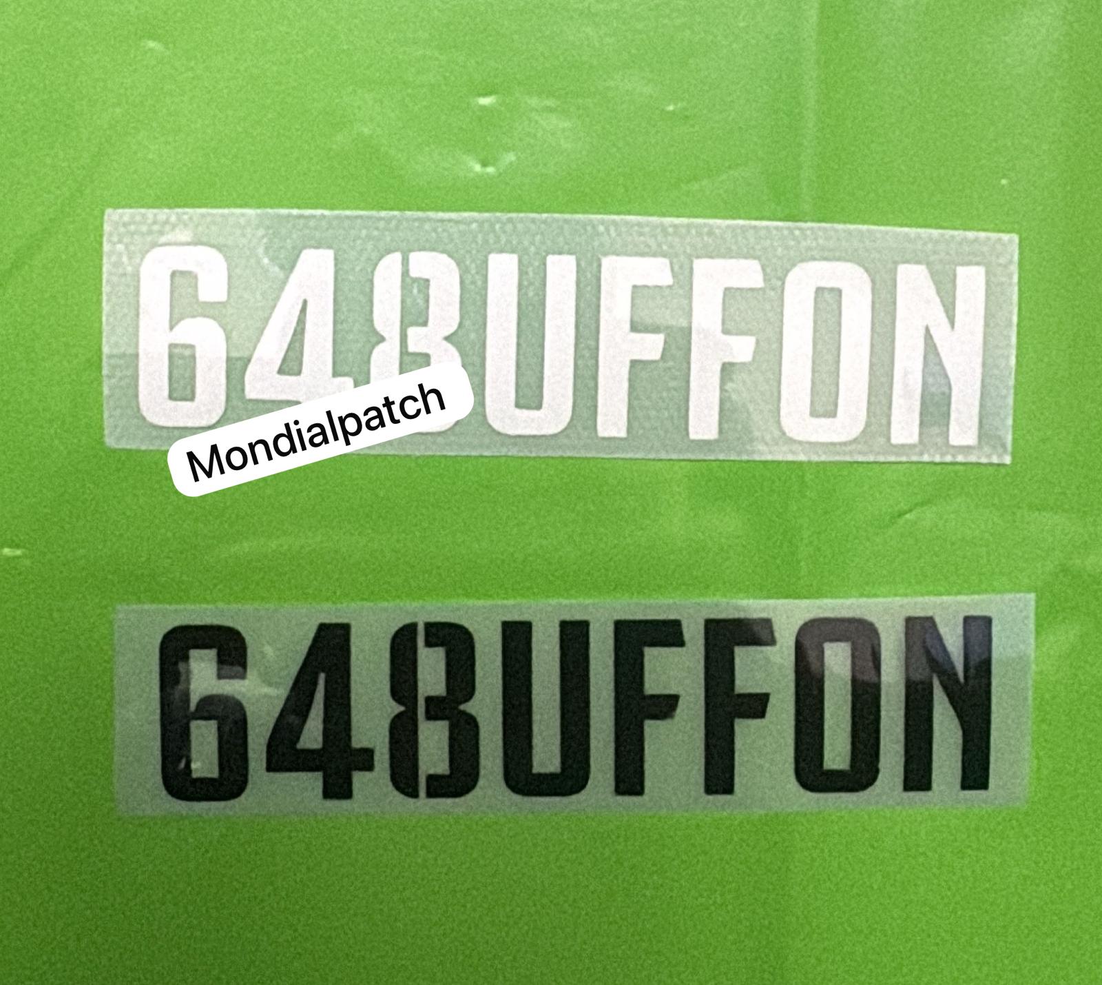 Toppa patch Juventus 2019 2020 648UFFON Buffon termoapplicabile 1 pezzo