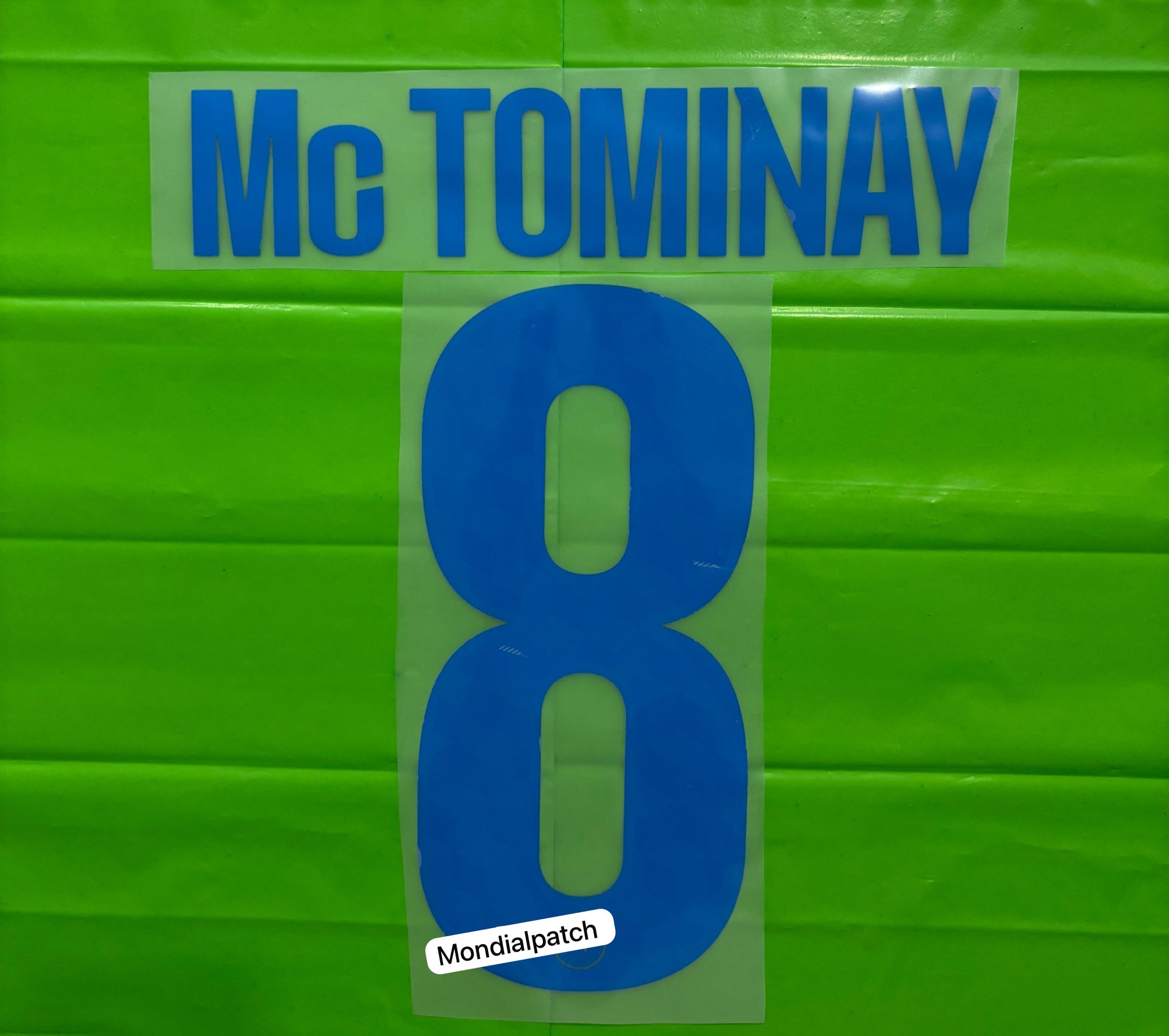 nameset Napoli 2025 2026 Champions 8 MC TOMINAY ufficiale originale