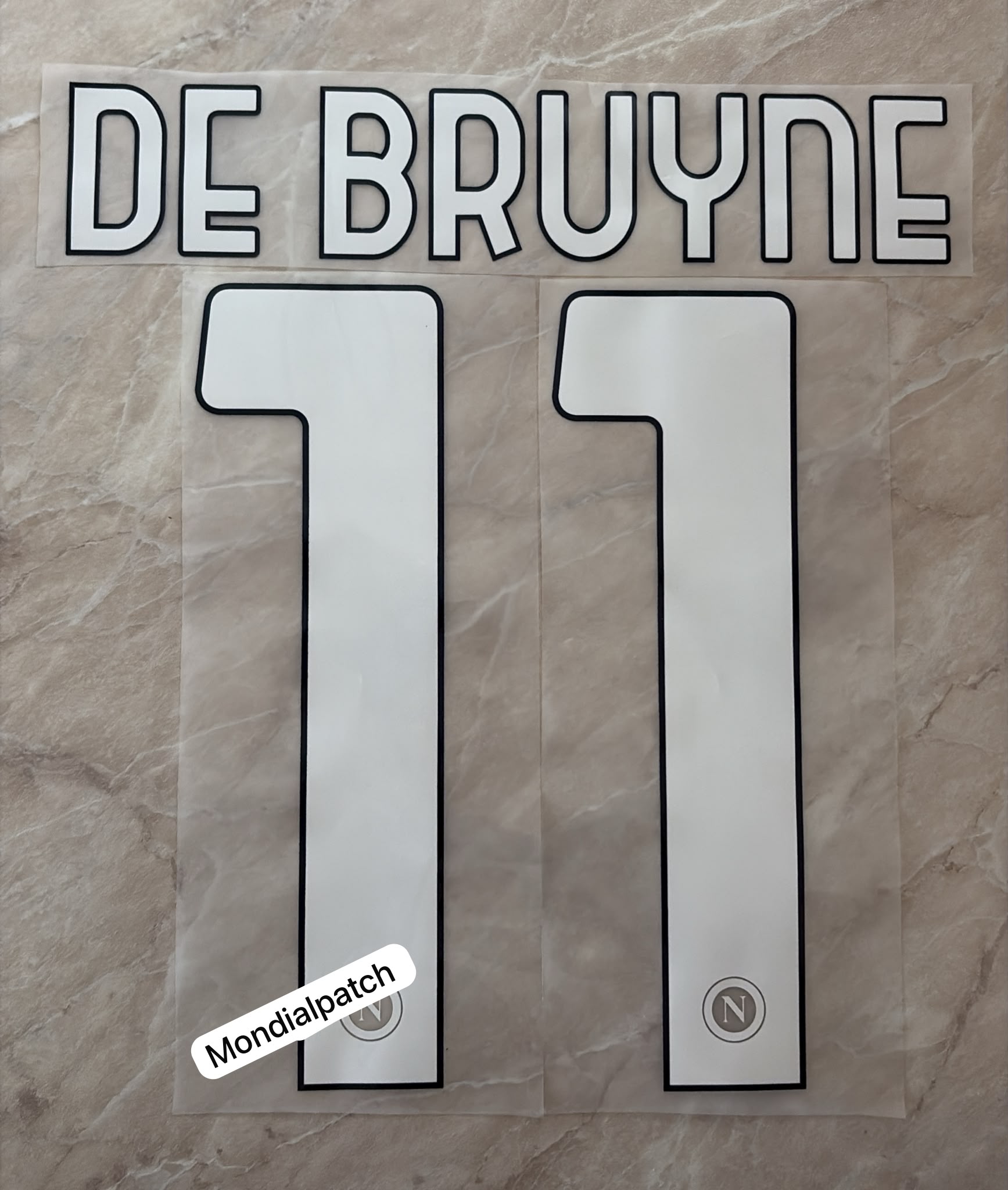 nameset Napoli 2025 2026 22 11 DE BRUYNE home ufficiale originale